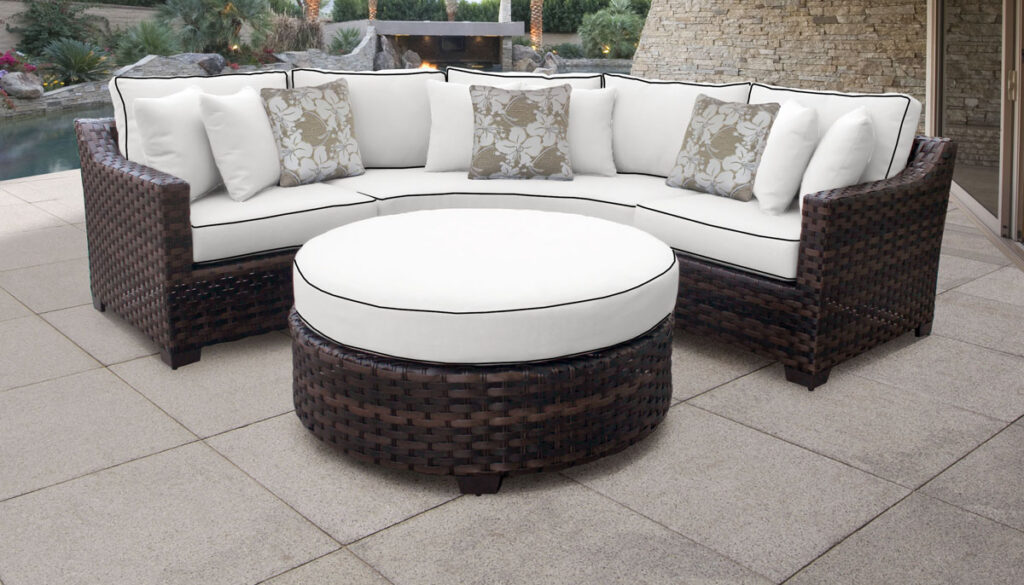 this gorgeous set is just one of the many ways to bask outdoors read our home furnishings blog to learn more
